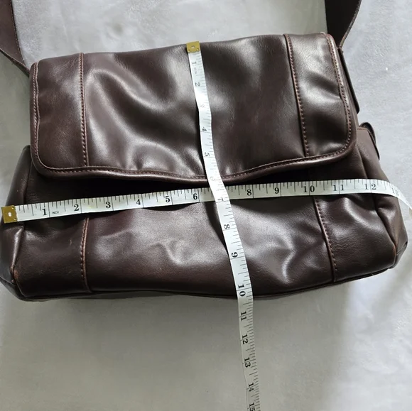 Relic Brown Faux Leather Messenger Bag - Picture 13 of 16